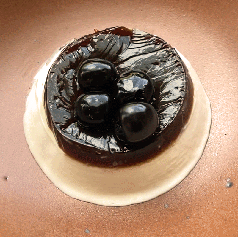 Yogurt Panna Cotta with Honeyed Amaro Gelée