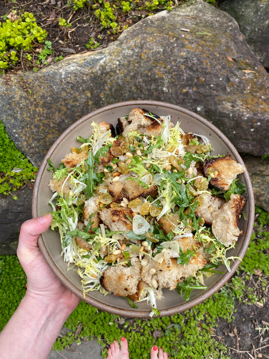 We're making Zuni Bread Salad!