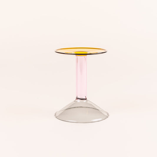 Rainbow Glass Candleholder