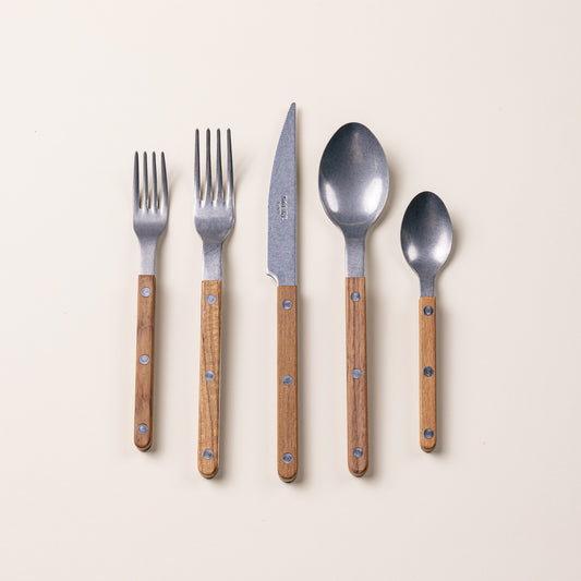 Bistrot Vintage Teak 5-Piece Flatware