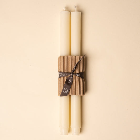 Beeswax Church Tapers, Set of 2