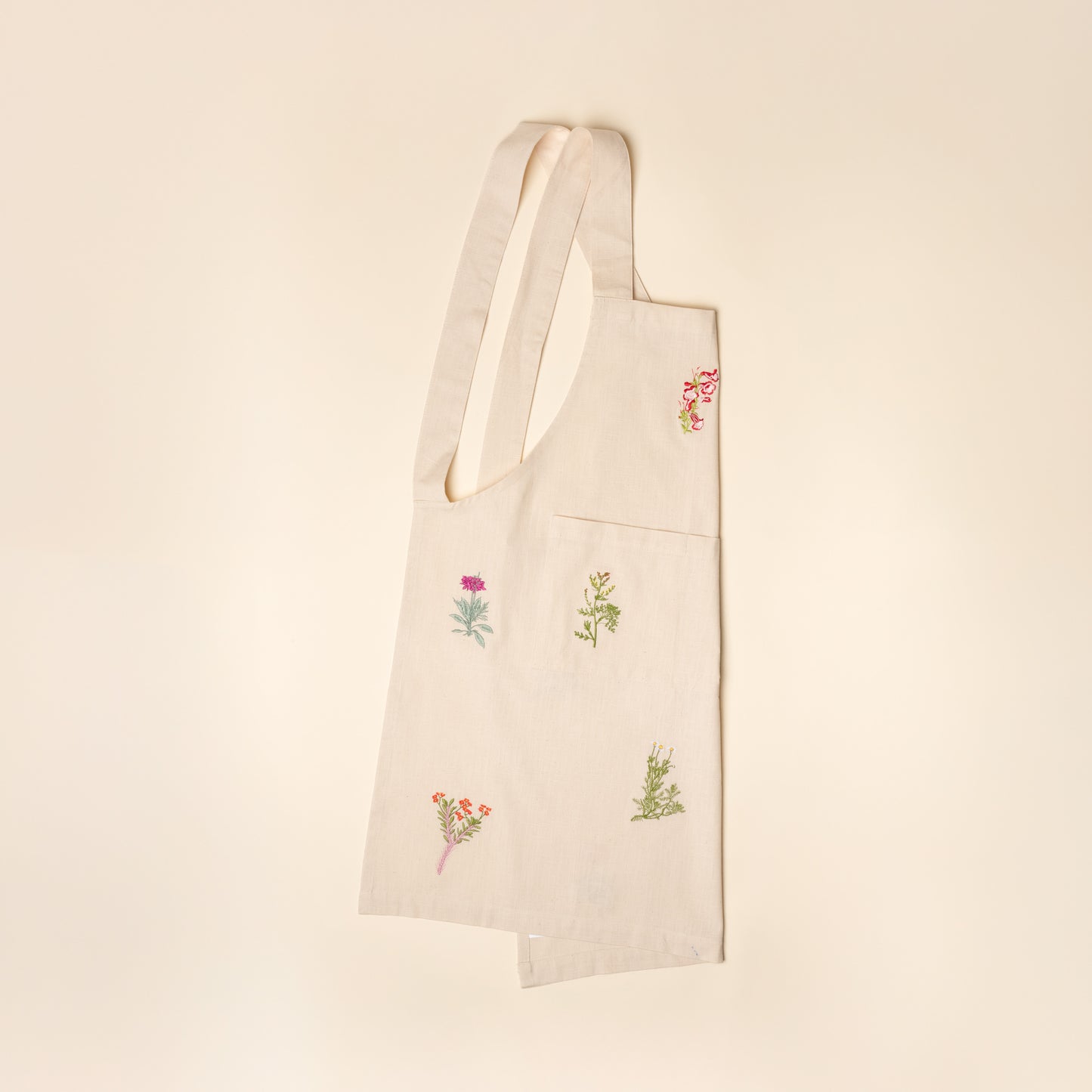 Embroidered Flower Apron